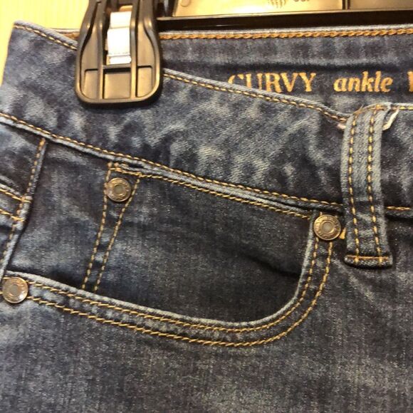 Talbots curvy ankle jeans size 12p - Picture 7 of 10